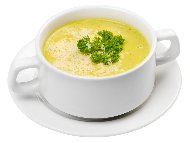 Крем супа от броколи, праз, лук, кашкавал и крема сирене